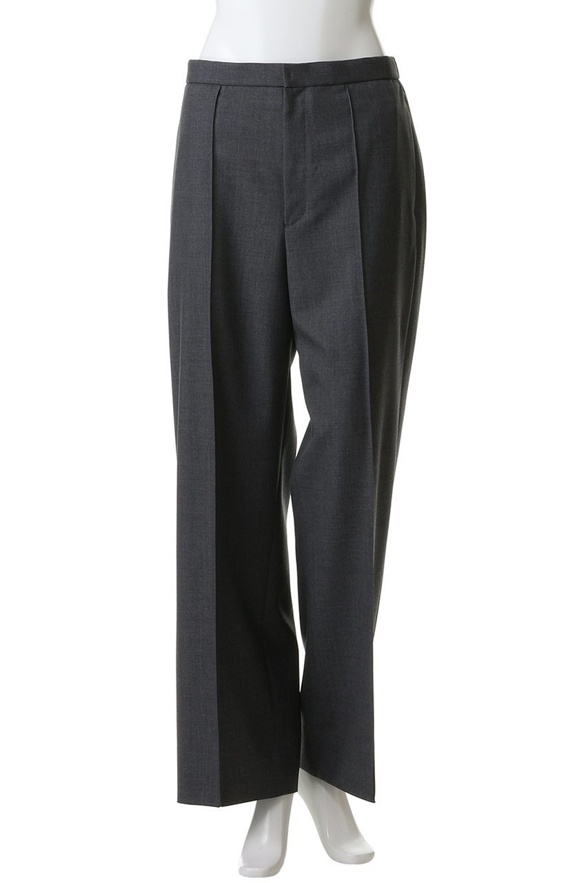 【エイトン/ATON】のウール トロピカル ピンタック イージー パンツ 人気、トレンドファッション・服の通販 founy(ファニー) 　ファッション　Fashion　レディースファッション　Fashion for Women　パンツ　Pants & Trousers　ストレート　Straight, Straight Cut　スラックス　Slacks, Dress Pants　センター　Center, Center Line　リラックス　Relax, Relaxed Fit　other-5|ID: prp329100004808653 ipo3291000000036173432