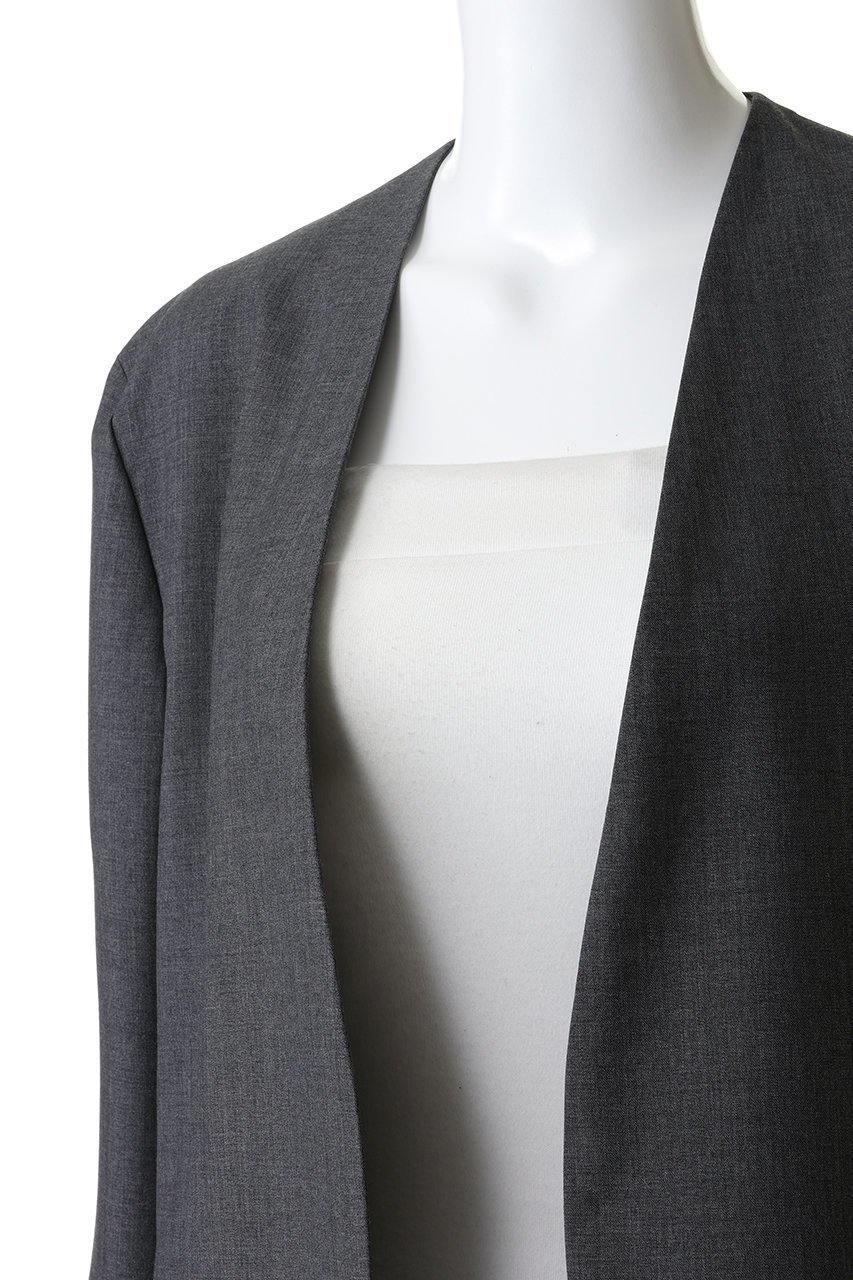 【エイトン/ATON】のウール トロピカル ノーカラー ジャケット 人気、トレンドファッション・服の通販 founy(ファニー) 　ファッション　Fashion　レディースファッション　Fashion for Women　アウター　Coat / Outerwear Collection　レディースジャケット・軽アウター　Jackets　ノーカラージャケット / シンプル上品コーデ　Collarless Jackets　ジャケット　Jacket, Outerwear　ポケット　Pocket, Pocket Detail　other-5|ID: prp329100004808654 ipo3291000000036159107