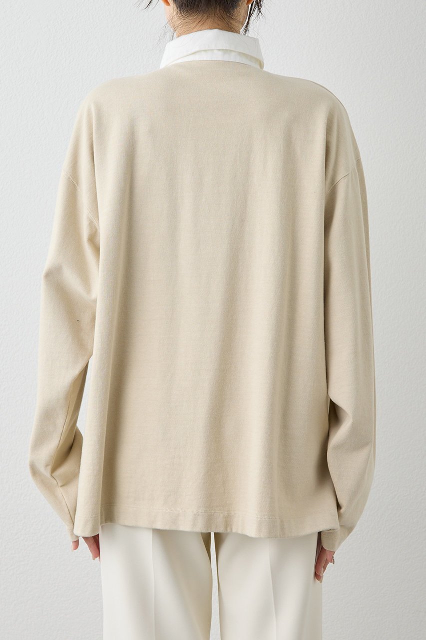 【ウィムガゼット/Whim Gazette】の刺繍ラガーシャツ 人気、トレンドファッション・服の通販 founy(ファニー) 　ファッション　Fashion　レディースファッション　Fashion for Women　トップス・カットソー　Cut & Sew Tops　シャツ・ブラウス・オフィスカジュアル　Elegant Blouses & Button-Ups　ロングTシャツ・Tシャツ　Longline T-Shirts & Tees　カットソー・ベーシックTシャツ　Cut-and-Sewn Tops / Stretch Tees & Basics　クラシカル　Classical, Vintage-Inspired　シンプル　Simple, Minimal　スポーティ　Sporty, Casual Athletic　スリーブ　Sleeve, Long Sleeve / Short Sleeve　ボトム　Bottoms, Lower Wear　ロング　Long, Long-Length　エレガント 上品　Elegant　other-8|ID: prp329100004808685 ipo3291000000035975840