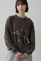 【ウィムガゼット/Whim Gazette】のロゴロングスリーブTシャツ チャコールグレー|ID: prp329100004808687 ipo3291000000035807473