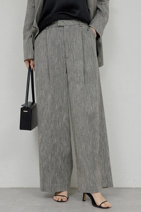 【ガリャルダガランテ/GALLARDAGALANTE】 【セットアップ対応】ダブルタックツイードパンツ人気、トレンドファッション・服の通販 founy(ファニー) ファッション Fashion レディースファッション Fashion for Women セットアップ Matching Sets レディースパンツ・ボトムス Pants & Trousers / Bottoms パンツ Pants & Trousers 2026年 2026 カットソー Cut and Sewn Top サマー Summer, Summer Style セットアップ Set-Up, Coordinated Outfit ツイード Twill, Twill Weave ロング Long, Long-Length 夏 Summer 定番 Standard, Basic Item 春 Spring S/S・春夏 SS, Spring/Summer, Warm Season |ID:prp329100004808707