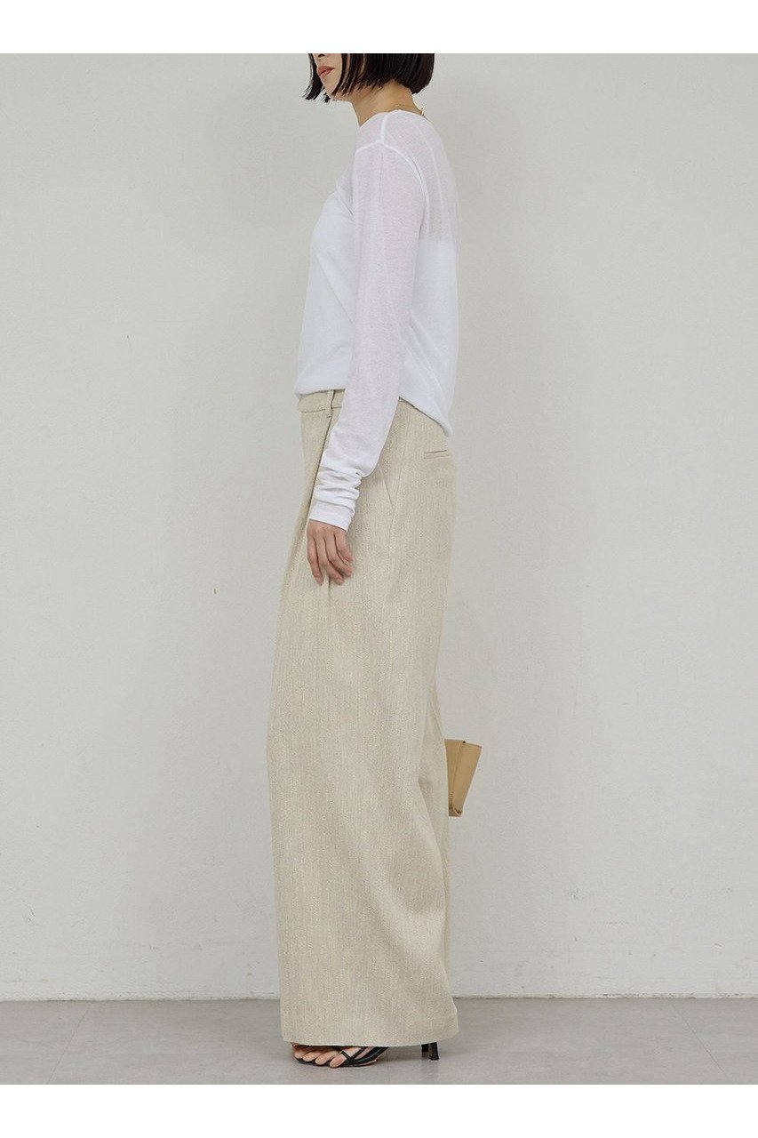 【ガリャルダガランテ/GALLARDAGALANTE】の【セットアップ対応】ダブルタックツイードパンツ 人気、トレンドファッション・服の通販 founy(ファニー) ファッション Fashion レディースファッション Fashion for Women セットアップ Matching Sets レディースパンツ・ボトムス Pants & Trousers / Bottoms パンツ Pants & Trousers 2026年 2026 カットソー Cut and Sewn Top サマー Summer, Summer Style セットアップ Set-Up, Coordinated Outfit ツイード Twill, Twill Weave ロング Long, Long-Length 再入荷 Restock / Back in Stock 夏 Summer 定番 Standard, Basic Item 春 Spring S/S・春夏 SS, Spring/Summer, Warm Season other-3|ID: prp329100004808707 ipo3291000000034897480