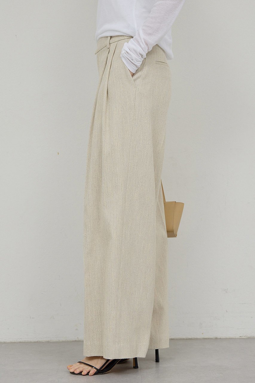 【ガリャルダガランテ/GALLARDAGALANTE】の【セットアップ対応】ダブルタックツイードパンツ 人気、トレンドファッション・服の通販 founy(ファニー) ファッション Fashion レディースファッション Fashion for Women セットアップ Matching Sets レディースパンツ・ボトムス Pants & Trousers / Bottoms パンツ Pants & Trousers 2026年 2026 カットソー Cut and Sewn Top サマー Summer, Summer Style セットアップ Set-Up, Coordinated Outfit ツイード Twill, Twill Weave ロング Long, Long-Length 再入荷 Restock / Back in Stock 夏 Summer 定番 Standard, Basic Item 春 Spring S/S・春夏 SS, Spring/Summer, Warm Season other-6|ID: prp329100004808707 ipo3291000000034897486