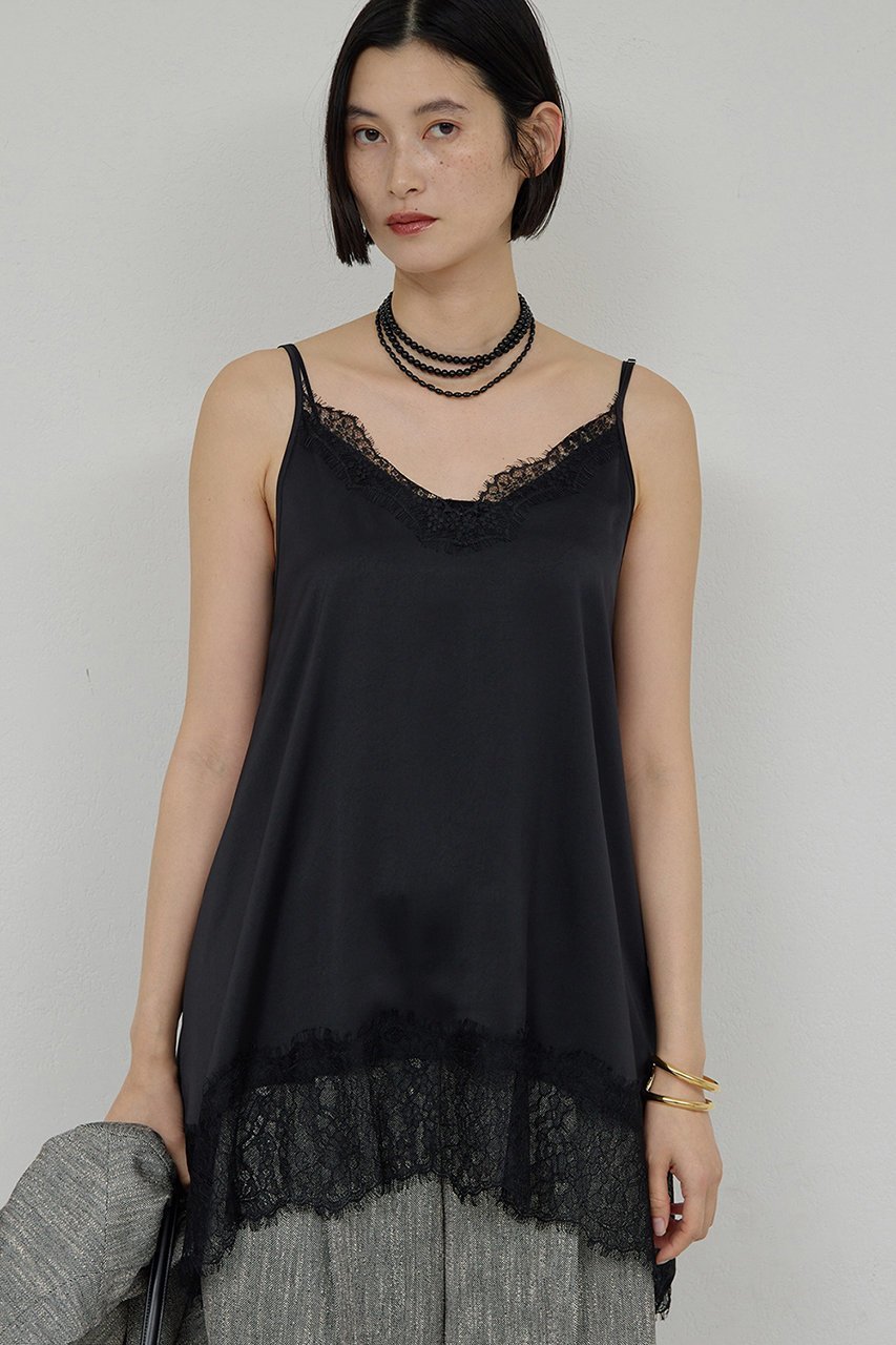 【ガリャルダガランテ/GALLARDAGALANTE】のレースキャミチュニック 人気、トレンドファッション・服の通販 founy(ファニー) 　ファッション　Fashion　レディースファッション　Fashion for Women　ワンピース　Dresses　チュニック　Tunic Tops & Dresses　2026年　2026　サテン　Satin, Glossy Fabric　ショルダー　Shoulder, Shoulder Strap　ジャケット　Jacket, Outerwear　チュニック　Tunic, Long Top　デニム　Denim, Jeans Material　レース　Lace, Lace Fabric　夏　Summer　春　Spring　S/S・春夏　SS, Spring/Summer, Warm Season　other-5|ID: prp329100004808709 ipo3291000000035352646