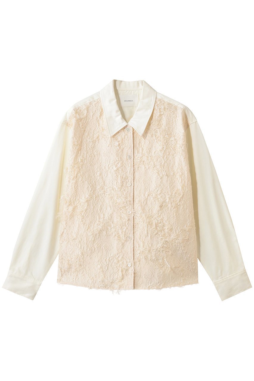 【ミディウミソリッド/MIDIUMISOLID】のフロントジャカードシャツ 人気、トレンドファッション・服の通販 founy(ファニー) ファッション Fashion レディースファッション Fashion for Women トップス・カットソー Cut & Sew Tops シャツ・ブラウス・オフィスカジュアル Elegant Blouses & Button-Ups ジャカード/ジャガード Jacquard, Woven Pattern スリーブ Sleeve, Long Sleeve / Short Sleeve デニム Denim, Jeans Material ロング Long, Long-Length エレガント 上品 Elegant other-1|ID: prp329100004808720 ipo3291000000035352670