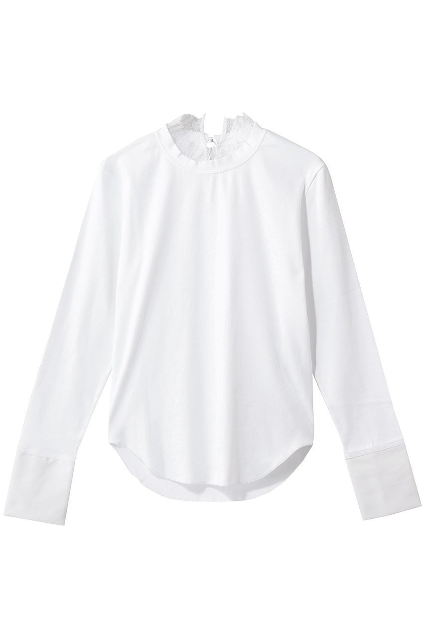 【サードマガジン/THIRD MAGAZINE】のレーストリミングカットソー 人気、トレンドファッション・服の通販 founy(ファニー) ファッション Fashion レディースファッション Fashion for Women トップス・カットソー Cut & Sew Tops シャツ・ブラウス・オフィスカジュアル Elegant Blouses & Button-Ups ロングTシャツ・Tシャツ Longline T-Shirts & Tees カットソー・ベーシックTシャツ Cut-and-Sewn Tops / Stretch Tees & Basics 2026年 2026 カットソー Cut and Sewn Top ジャケット Jacket, Outerwear スリーブ Sleeve, Long Sleeve / Short Sleeve テレコ Ribbed, Rib Stitch ビスチェ Bustier, Corset Top フィット Fit, Slim Fit フェミニン Feminine, Girly レース Lace, Lace Fabric ロング Long, Long-Length 夏 Summer 春 Spring S/S・春夏 SS, Spring/Summer, Warm Season other-1|ID: prp329100004808724 ipo3291000000034897617