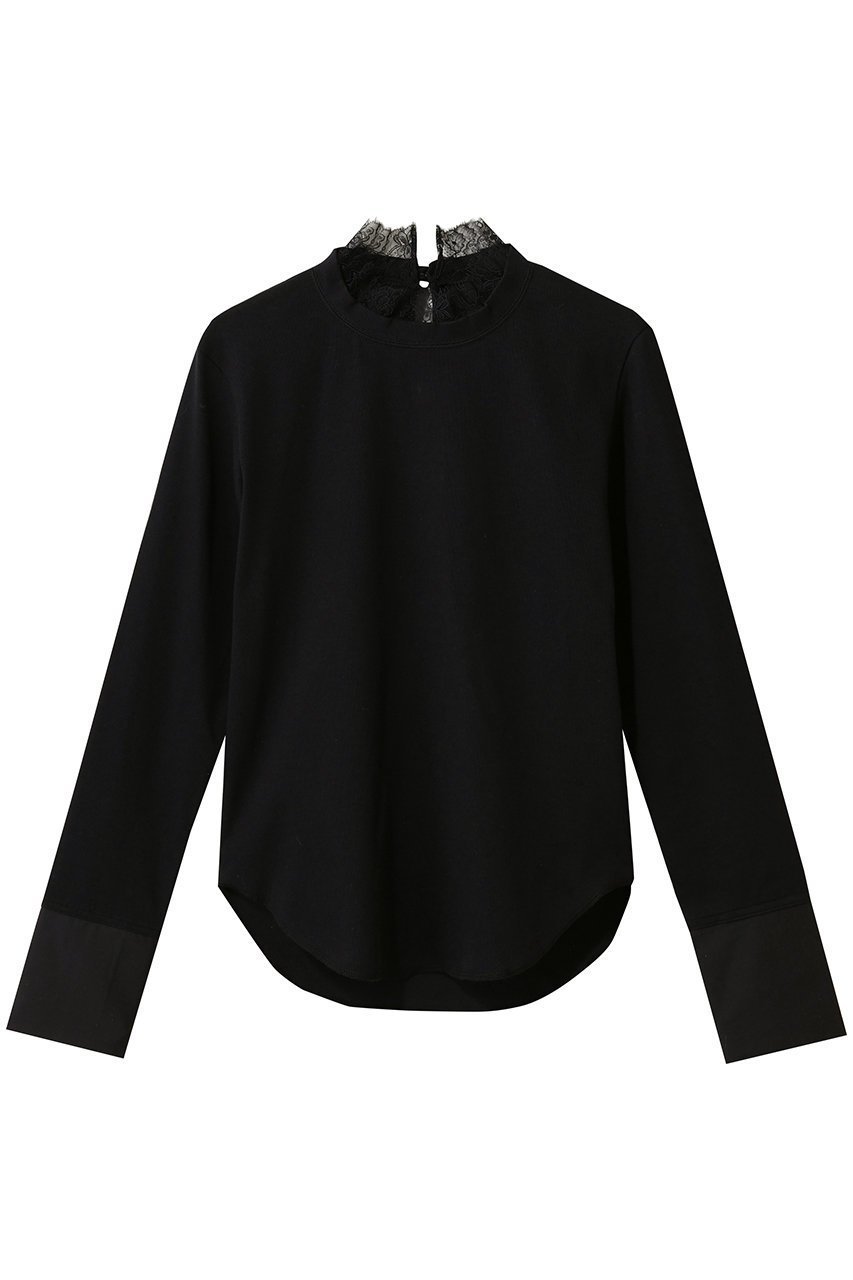 【サードマガジン/THIRD MAGAZINE】のレーストリミングカットソー インテリア・キッズ・メンズ・レディースファッション・服の通販 founy(ファニー) ファッション Fashion レディースファッション Fashion for Women トップス・カットソー Cut & Sew Tops シャツ・ブラウス・オフィスカジュアル Elegant Blouses & Button-Ups ロングTシャツ・Tシャツ Longline T-Shirts & Tees カットソー・ベーシックTシャツ Cut-and-Sewn Tops / Stretch Tees & Basics 2026年 2026 カットソー Cut and Sewn Top ジャケット Jacket, Outerwear スリーブ Sleeve, Long Sleeve / Short Sleeve テレコ Ribbed, Rib Stitch ビスチェ Bustier, Corset Top フィット Fit, Slim Fit フェミニン Feminine, Girly レース Lace, Lace Fabric ロング Long, Long-Length 夏 Summer 春 Spring S/S・春夏 SS, Spring/Summer, Warm Season ブラック|ID: prp329100004808724 ipo3291000000034897621