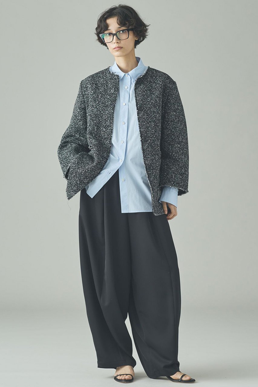 【カレンソロジー/Curensology】の〈C.S.G〉ネップツィードジャケット 人気、トレンドファッション・服の通販 founy(ファニー) 　ファッション　Fashion　レディースファッション　Fashion for Women　アウター　Coat / Outerwear Collection　レディースジャケット・軽アウター　Jackets　おすすめ　Recommended / Our Picks　イタリア　Italy　インナー　Innerwear　カフス　Cuff Design　ジャケット　Jacket, Outerwear　ツイード／ツィード　Choker, Choker Necklace　ツイード　Twill, Twill Weave　ネップ　Nepp, Slub Yarn　フリンジ　Fringe, Tassel　other-6|ID: prp329100004808726 ipo3291000000036159471