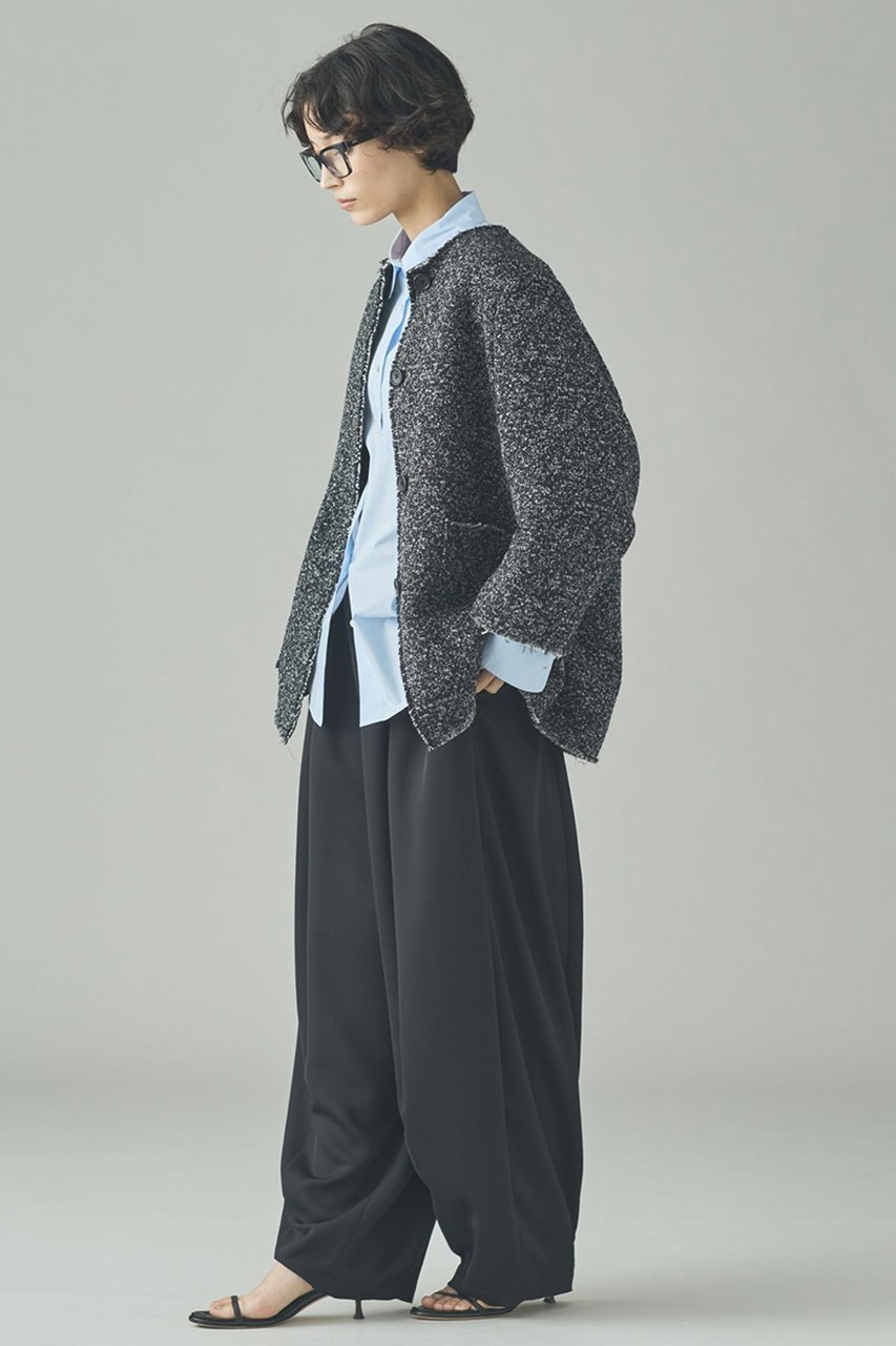 【カレンソロジー/Curensology】の〈C.S.G〉ネップツィードジャケット 人気、トレンドファッション・服の通販 founy(ファニー) 　ファッション　Fashion　レディースファッション　Fashion for Women　アウター　Coat / Outerwear Collection　レディースジャケット・軽アウター　Jackets　おすすめ　Recommended / Our Picks　イタリア　Italy　インナー　Innerwear　カフス　Cuff Design　ジャケット　Jacket, Outerwear　ツイード／ツィード　Choker, Choker Necklace　ツイード　Twill, Twill Weave　ネップ　Nepp, Slub Yarn　フリンジ　Fringe, Tassel　other-7|ID: prp329100004808726 ipo3291000000036159474