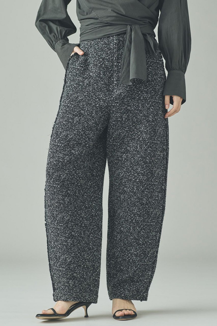 【カレンソロジー/Curensology】の〈C.S.G〉ネップツィードパンツ 人気、トレンドファッション・服の通販 founy(ファニー) 　ファッション　Fashion　レディースファッション　Fashion for Women　パンツ　Pants & Trousers　イタリア　Italy　ツイード　Twill, Twill Weave　ネップ　Nepp, Slub Yarn　フリンジ　Fringe, Tassel　モノトーン　Monotone, Black and White　other-2|ID: prp329100004808729 ipo3291000000036159483