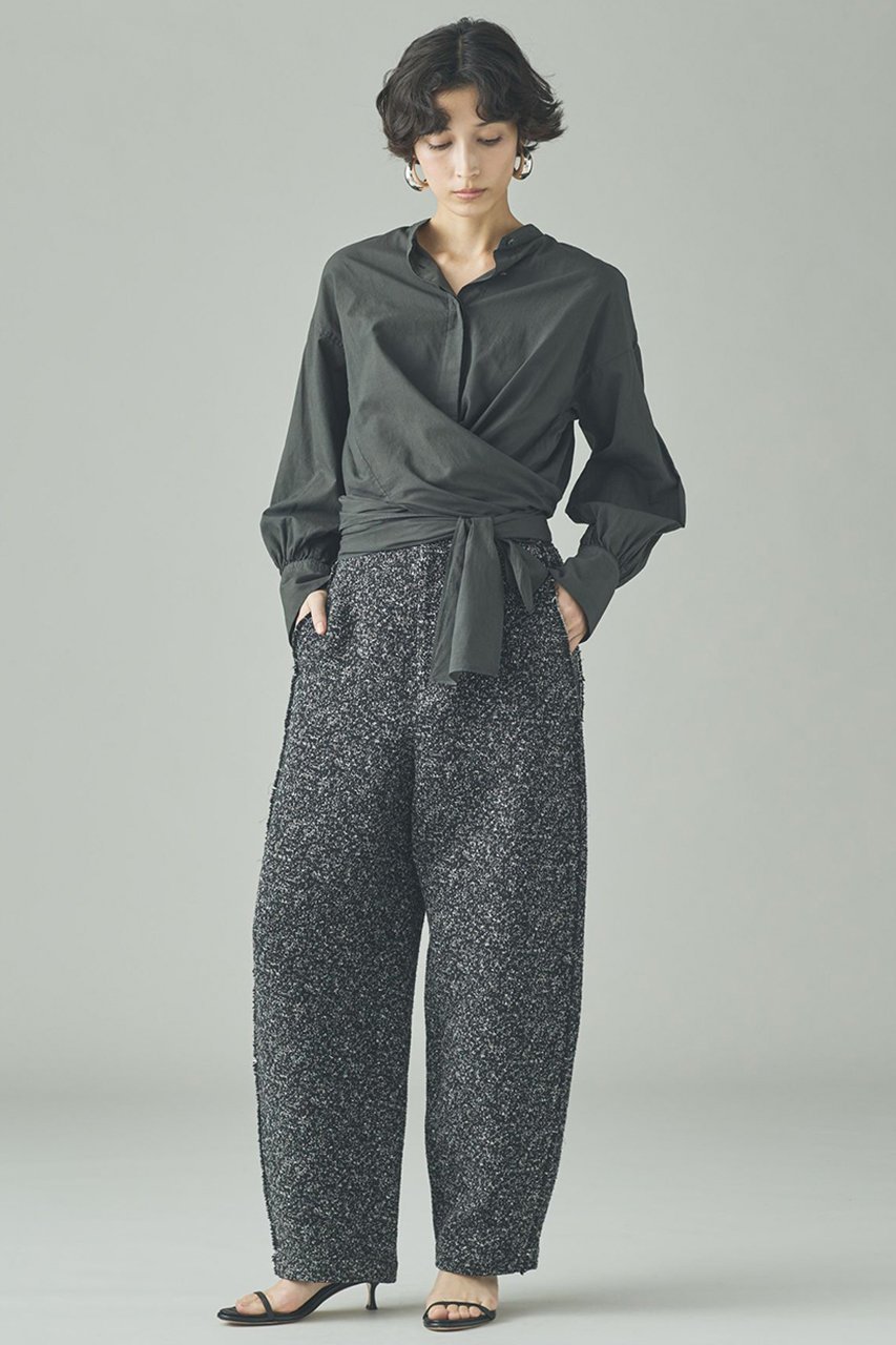 【カレンソロジー/Curensology】の〈C.S.G〉ネップツィードパンツ 人気、トレンドファッション・服の通販 founy(ファニー) 　ファッション　Fashion　レディースファッション　Fashion for Women　パンツ　Pants & Trousers　イタリア　Italy　ツイード　Twill, Twill Weave　ネップ　Nepp, Slub Yarn　フリンジ　Fringe, Tassel　モノトーン　Monotone, Black and White　other-5|ID: prp329100004808729 ipo3291000000036159488