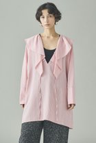 【カレンソロジー/Curensology】の〈C.S.G〉ストライプラッフルブラウス 人気、トレンドファッション・服の通販 founy(ファニー) ファッション Fashion レディースファッション Fashion for Women トップス・カットソー Cut & Sew Tops シャツ・ブラウス・オフィスカジュアル Elegant Blouses & Button-Ups 2026年 2026 インナー Innerwear ストライプ Stripe, Striped Pattern スリーブ Sleeve, Long Sleeve / Short Sleeve フランス France, French フリル Frill, Ruffle ロング Long, Long-Length 夏 Summer 春 Spring S/S・春夏 SS, Spring/Summer, Warm Season thumbnail ピンク|ID: prp329100004808730 ipo3291000000034897673