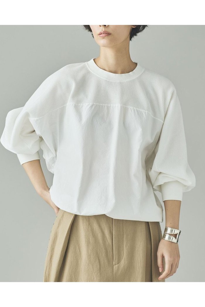 【カレンソロジー/Curensology】のワッフルドロストプルオーバー インテリア・キッズ・メンズ・レディースファッション・服の通販 founy(ファニー) https://founy.com/ ファッション Fashion レディースファッション Fashion for Women トップス・カットソー Cut & Sew Tops シャツ・ブラウス・オフィスカジュアル Elegant Blouses & Button-Ups ロングTシャツ・Tシャツ Longline T-Shirts & Tees カジュアルプルオーバー・ニットトップス Pullovers & Knit Tops / Casual Pullovers カットソー・ベーシックTシャツ Cut-and-Sewn Tops / Stretch Tees & Basics 2026年 2026 コンビ Combo, Combination Style ショート Short, Short Length スリーブ Sleeve, Long Sleeve / Short Sleeve バランス Balance, Style Balance ロング Long, Long-Length ワッフル Waffle, Waffle Knit 夏 Summer 春 Spring S/S・春夏 SS, Spring/Summer, Warm Season |ID: prp329100004808733 ipo3291000000034897701