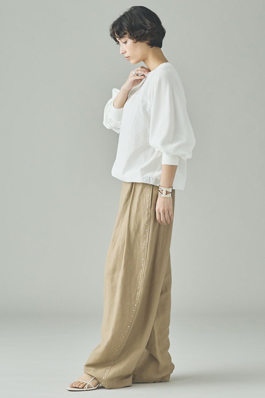 【カレンソロジー/Curensology】のワッフルドロストプルオーバー 人気、トレンドファッション・服の通販 founy(ファニー) 　ファッション　Fashion　レディースファッション　Fashion for Women　トップス・カットソー　Cut & Sew Tops　シャツ・ブラウス・オフィスカジュアル　Elegant Blouses & Button-Ups　ロングTシャツ・Tシャツ　Longline T-Shirts & Tees　カジュアルプルオーバー・ニットトップス　Pullovers & Knit Tops / Casual Pullovers　カットソー・ベーシックTシャツ　Cut-and-Sewn Tops / Stretch Tees & Basics　2026年　2026　コンビ　Combo, Combination Style　ショート　Short, Short Length　スリーブ　Sleeve, Long Sleeve / Short Sleeve　バランス　Balance, Style Balance　ロング　Long, Long-Length　ワッフル　Waffle, Waffle Knit　夏　Summer　春　Spring　S/S・春夏　SS, Spring/Summer, Warm Season　other-6|ID: prp329100004808733 ipo3291000000035483303