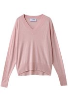 【スリー ドッツ/three dots】のエアセーター Vネック ピンク|ID: prp329100004808741 ipo3291000000034897774