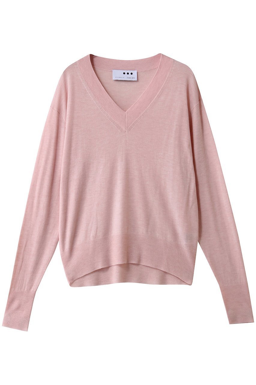【スリー ドッツ/three dots】のエアセーター Vネック インテリア・キッズ・メンズ・レディースファッション・服の通販 founy(ファニー) ファッション Fashion レディースファッション Fashion for Women トップス・カットソー Cut & Sew Tops ニット Knit Tops & Sweaters カジュアルプルオーバー・ニットトップス Pullovers & Knit Tops / Casual Pullovers Vネックトップス V-Neck Tops / V-Cut Neckline Shirts 2026年 2026 おすすめ Recommended / Our Picks インナー Innerwear キャミソール Camisole, Spaghetti Strap Top シンプル Simple, Minimal セーター Sweater, Knitwear タンク Tank Top, Sleeveless Top 夏 Summer 春 Spring S/S・春夏 SS, Spring/Summer, Warm Season ピンク|ID: prp329100004808741 ipo3291000000034897774