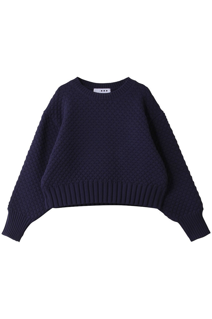 【スリー ドッツ/three dots】のスポンジースムース ポップコーンプルオーバー インテリア・キッズ・メンズ・レディースファッション・服の通販 founy(ファニー) ファッション Fashion レディースファッション Fashion for Women トップス・カットソー Cut & Sew Tops ニット Knit Tops & Sweaters カジュアルプルオーバー・ニットトップス Pullovers & Knit Tops / Casual Pullovers 2026年 2026 エレガント 上品 Elegant シンプル Simple, Minimal セーター Sweater, Knitwear ボトム Bottoms, Lower Wear 夏 Summer 春 Spring S/S・春夏 SS, Spring/Summer, Warm Season ネイビー|ID: prp329100004808742 ipo3291000000034897785
