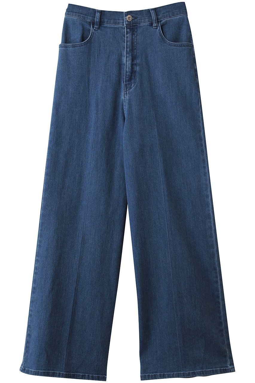 【スリー ドッツ/three dots】のデニム センターマークバギーパンツ インテリア・キッズ・メンズ・レディースファッション・服の通販 founy(ファニー) 　ファッション　Fashion　レディースファッション　Fashion for Women　パンツ　Pants & Trousers　2026年　2026　センター　Center, Center Line　デニム　Denim, Jeans Material　エレガント 上品　Elegant　夏　Summer　春　Spring　S/S・春夏　SS, Spring/Summer, Warm Season　ブルー|ID: prp329100004808743 ipo3291000000034897792