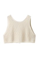 【ミディウミ/MidiUmi】の2way short knit vest ベスト 人気、トレンドファッション・服の通販 founy(ファニー) ファッション Fashion レディースファッション Fashion for Women トップス・カットソー Cut & Sew Tops ニット Knit Tops & Sweaters ベスト&ジレ / 重ね着スタイル Vests & Gilets カジュアルプルオーバー・ニットトップス Pullovers & Knit Tops / Casual Pullovers 2026年 2026 コンパクト Compact, Small Size ショート Short, Short Length ベスト Vest, Waistcoat ボトム Bottoms, Lower Wear ワイド Wide, Wide Fit 夏 Summer 春 Spring S/S・春夏 SS, Spring/Summer, Warm Season 透かし Cut-Out, Lacework |ID:prp329100004808744