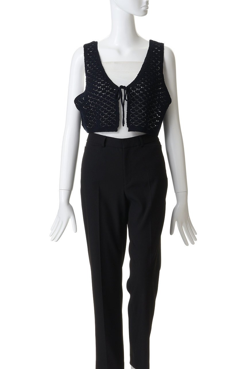 【ミディウミ/MidiUmi】の2way short knit vest ベスト 人気、トレンドファッション・服の通販 founy(ファニー) 　ファッション　Fashion　レディースファッション　Fashion for Women　トップス・カットソー　Cut & Sew Tops　ニット　Knit Tops & Sweaters　ベスト&ジレ / 重ね着スタイル　Vests & Gilets　カジュアルプルオーバー・ニットトップス　Pullovers & Knit Tops / Casual Pullovers　2026年　2026　コンパクト　Compact, Small Size　ショート　Short, Short Length　ベスト　Vest, Waistcoat　ボトム　Bottoms, Lower Wear　ワイド　Wide, Wide Fit　夏　Summer　春　Spring　S/S・春夏　SS, Spring/Summer, Warm Season　透かし　Cut-Out, Lacework　other-7|ID: prp329100004808744 ipo3291000000034897806