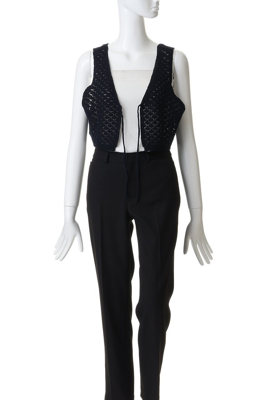 【ミディウミ/MidiUmi】の2way short knit vest ベスト 人気、トレンドファッション・服の通販 founy(ファニー) 　ファッション　Fashion　レディースファッション　Fashion for Women　トップス・カットソー　Cut & Sew Tops　ニット　Knit Tops & Sweaters　ベスト&ジレ / 重ね着スタイル　Vests & Gilets　カジュアルプルオーバー・ニットトップス　Pullovers & Knit Tops / Casual Pullovers　2026年　2026　コンパクト　Compact, Small Size　ショート　Short, Short Length　ベスト　Vest, Waistcoat　ボトム　Bottoms, Lower Wear　ワイド　Wide, Wide Fit　夏　Summer　春　Spring　S/S・春夏　SS, Spring/Summer, Warm Season　透かし　Cut-Out, Lacework　other-8|ID: prp329100004808744 ipo3291000000034897807