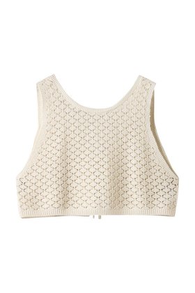 【ミディウミ/MidiUmi】 2way short knit vest ベスト人気、トレンドファッション・服の通販 founy(ファニー) ファッション Fashion レディースファッション Fashion for Women トップス・カットソー Cut & Sew Tops ニット Knit Tops & Sweaters ベスト&ジレ / 重ね着スタイル Vests & Gilets カジュアルプルオーバー・ニットトップス Pullovers & Knit Tops / Casual Pullovers 2026年 2026 コンパクト Compact, Small Size ショート Short, Short Length ベスト Vest, Waistcoat ボトム Bottoms, Lower Wear ワイド Wide, Wide Fit 夏 Summer 春 Spring S/S・春夏 SS, Spring/Summer, Warm Season 透かし Cut-Out, Lacework |ID:prp329100004808744