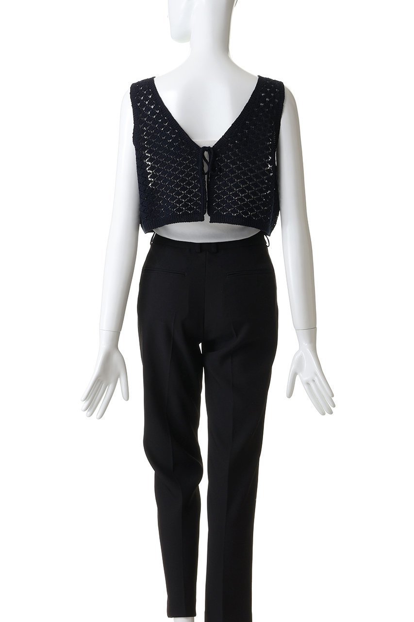 【ミディウミ/MidiUmi】の2way short knit vest ベスト 人気、トレンドファッション・服の通販 founy(ファニー) 　ファッション　Fashion　レディースファッション　Fashion for Women　トップス・カットソー　Cut & Sew Tops　ニット　Knit Tops & Sweaters　ベスト&ジレ / 重ね着スタイル　Vests & Gilets　カジュアルプルオーバー・ニットトップス　Pullovers & Knit Tops / Casual Pullovers　コンパクト　Compact, Small Size　ショート　Short, Short Length　ベスト　Vest, Waistcoat　ボトム　Bottoms, Lower Wear　ワイド　Wide, Wide Fit　透かし　Cut-Out, Lacework　other-4|ID: prp329100004808744 ipo3291000000036159594