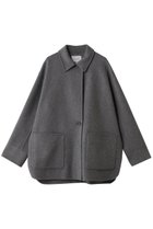 【ベイジ,/BEIGE,】のPAYSON(ペイソン)/ウールリバーオーバーサイズステンカラーコート Top Gray|ID: prp329100004808747 ipo3291000000034897825