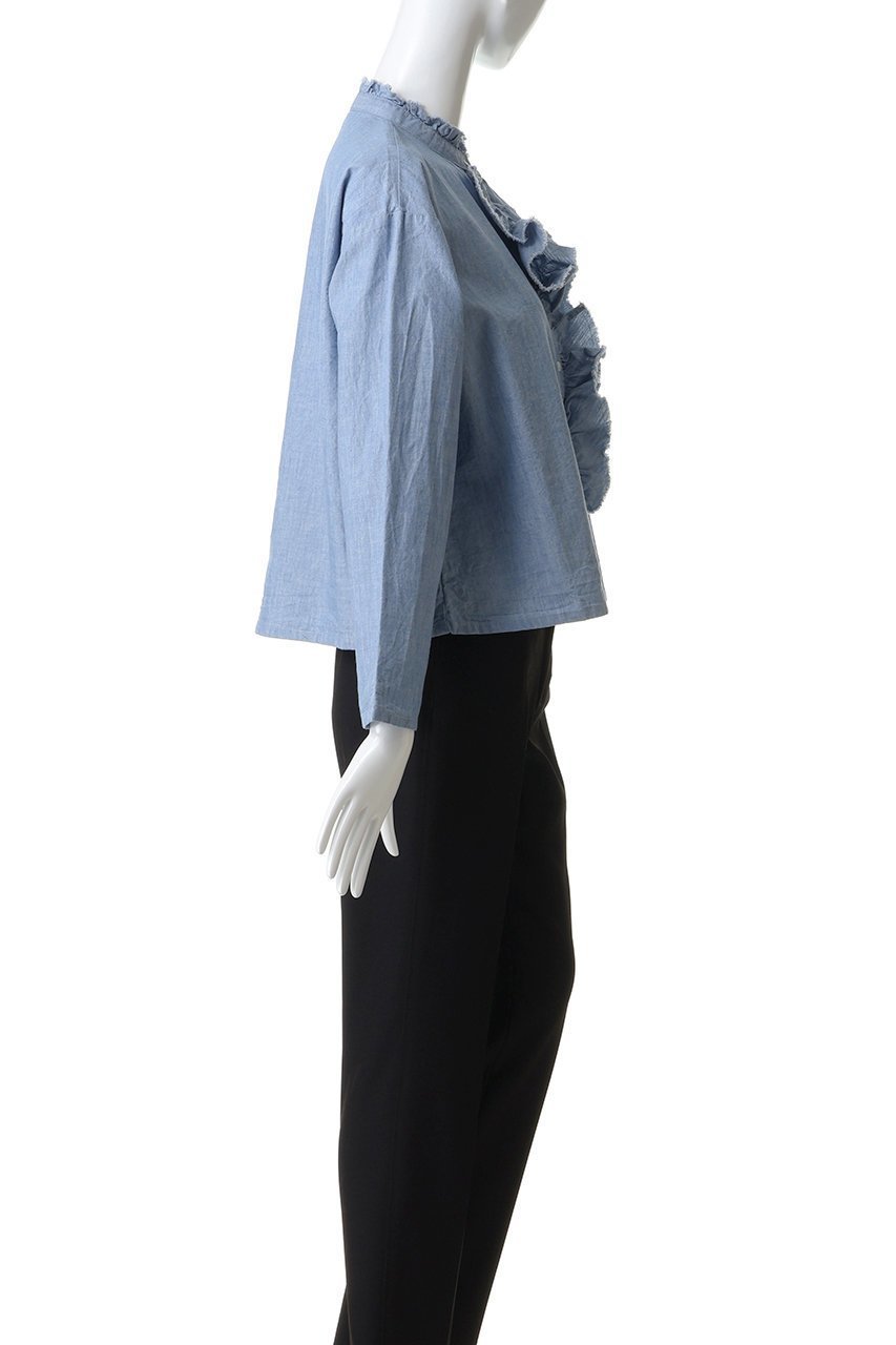 【ミディウミ/MidiUmi】のdungarees ruffle shirt シャツ 人気、トレンドファッション・服の通販 founy(ファニー) ファッション Fashion レディースファッション Fashion for Women トップス・カットソー Cut & Sew Tops シャツ・ブラウス・オフィスカジュアル Elegant Blouses & Button-Ups 2026年 2026 おすすめ Recommended / Our Picks ショート Short, Short Length スリーブ Sleeve, Long Sleeve / Short Sleeve ダンガリー Dungaree, Chambray デニム Denim, Jeans Material バランス Balance, Style Balance フロント Front, Front Design ミリタリー Military, Army Style ロング Long, Long-Length ワイド Wide, Wide Fit 夏 Summer 春 Spring S/S・春夏 SS, Spring/Summer, Warm Season other-3|ID: prp329100004808754 ipo3291000000034897886