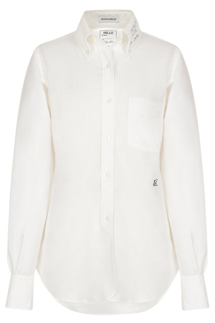 【マディソンブルー/MADISONBLUE】のMADISON L/S SHIRT MESSAGE ロングスリーブシャツ インテリア・キッズ・メンズ・レディースファッション・服の通販 founy(ファニー) https://founy.com/ ファッション Fashion レディースファッション Fashion for Women トップス・カットソー Cut & Sew Tops シャツ・ブラウス・オフィスカジュアル Elegant Blouses & Button-Ups ギャザー Gathered, Ruffled クラシック Classic, Timeless Style コレクション Collection, Seasonal Line スリーブ Sleeve, Long Sleeve / Short Sleeve ツイスト Tweed, Tweed Fabric ハーフ Half, Half-Length バイアス Bias, Diagonal Cut バランス Balance, Style Balance プリント Print, Printed Pattern プリーツ Pleats, Pleated ボックス Boxy, Box Shape ロング Long, Long-Length 再入荷 Restock / Back in Stock 定番 Standard, Basic Item |ID: prp329100004808757 ipo3291000000034897980