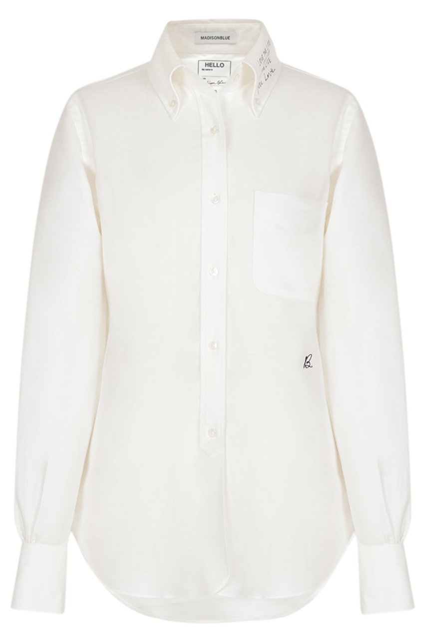 【マディソンブルー/MADISONBLUE】のMADISON L/S SHIRT MESSAGE ロングスリーブシャツ 人気、トレンドファッション・服の通販 founy(ファニー) ファッション Fashion レディースファッション Fashion for Women トップス・カットソー Cut & Sew Tops シャツ・ブラウス・オフィスカジュアル Elegant Blouses & Button-Ups ギャザー Gathered, Ruffled クラシック Classic, Timeless Style コレクション Collection, Seasonal Line スリーブ Sleeve, Long Sleeve / Short Sleeve ツイスト Tweed, Tweed Fabric ハーフ Half, Half-Length バイアス Bias, Diagonal Cut バランス Balance, Style Balance プリント Print, Printed Pattern プリーツ Pleats, Pleated ボックス Boxy, Box Shape ロング Long, Long-Length 再入荷 Restock / Back in Stock 定番 Standard, Basic Item other-1|ID: prp329100004808757 ipo3291000000034897980