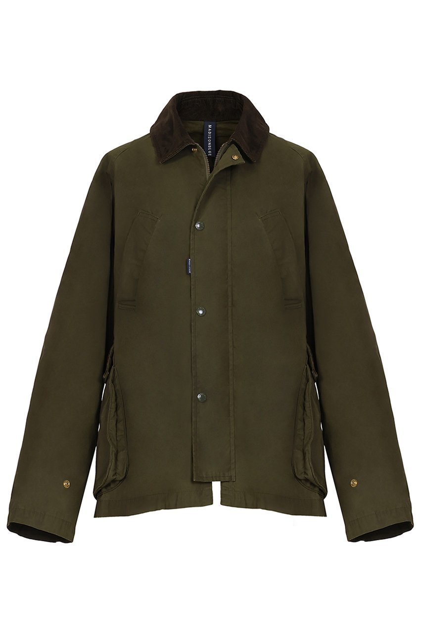 【マディソンブルー/MADISONBLUE】のHUNTING SHORT CT WAXED CLOTH ハンティングショートコート 大人の最旬トレンドファッション＆コーディネート founy(ファウニー) 　ファッション　Fashion　レディースファッション　Fashion for Women　アウター　Coat / Outerwear Collection　コート・ロングコート・ピーコート　Long Coats, Peacoats & More　クラシック　Classic, Timeless Style　コーデュロイ　Corduroy, Cord Fabric　ショート　Short, Short Length　ドット　Polka Dot, Dot Pattern　フラップ　Flap, Flap Pocket　フレア　Flare, Flared　ブルゾン　Blouson, Bomber Jacket　モダン　Modern, Contemporary　再入荷　Restock / Back in Stock　 other-1|ID: prp329100004808758 ipo3291000000036767271