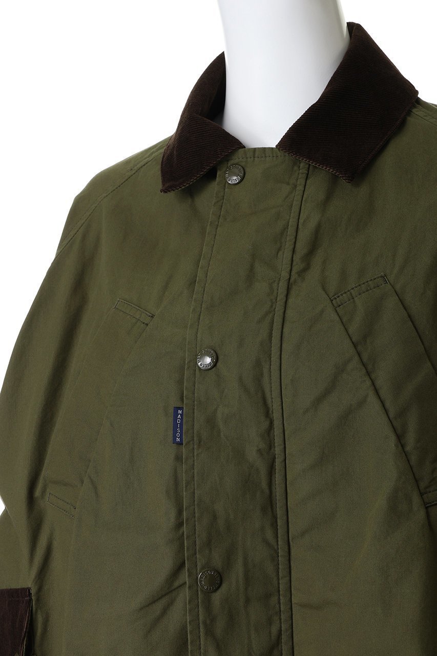 【マディソンブルー/MADISONBLUE】のHUNTING SHORT CT WAXED CLOTH ハンティングショートコート 大人の最旬トレンドファッション＆コーディネート founy(ファウニー) 　ファッション　Fashion　レディースファッション　Fashion for Women　アウター　Coat / Outerwear Collection　コート・ロングコート・ピーコート　Long Coats, Peacoats & More　クラシック　Classic, Timeless Style　コーデュロイ　Corduroy, Cord Fabric　ショート　Short, Short Length　ドット　Polka Dot, Dot Pattern　フラップ　Flap, Flap Pocket　フレア　Flare, Flared　ブルゾン　Blouson, Bomber Jacket　モダン　Modern, Contemporary　再入荷　Restock / Back in Stock　other-5|ID: prp329100004808758 ipo3291000000036767280