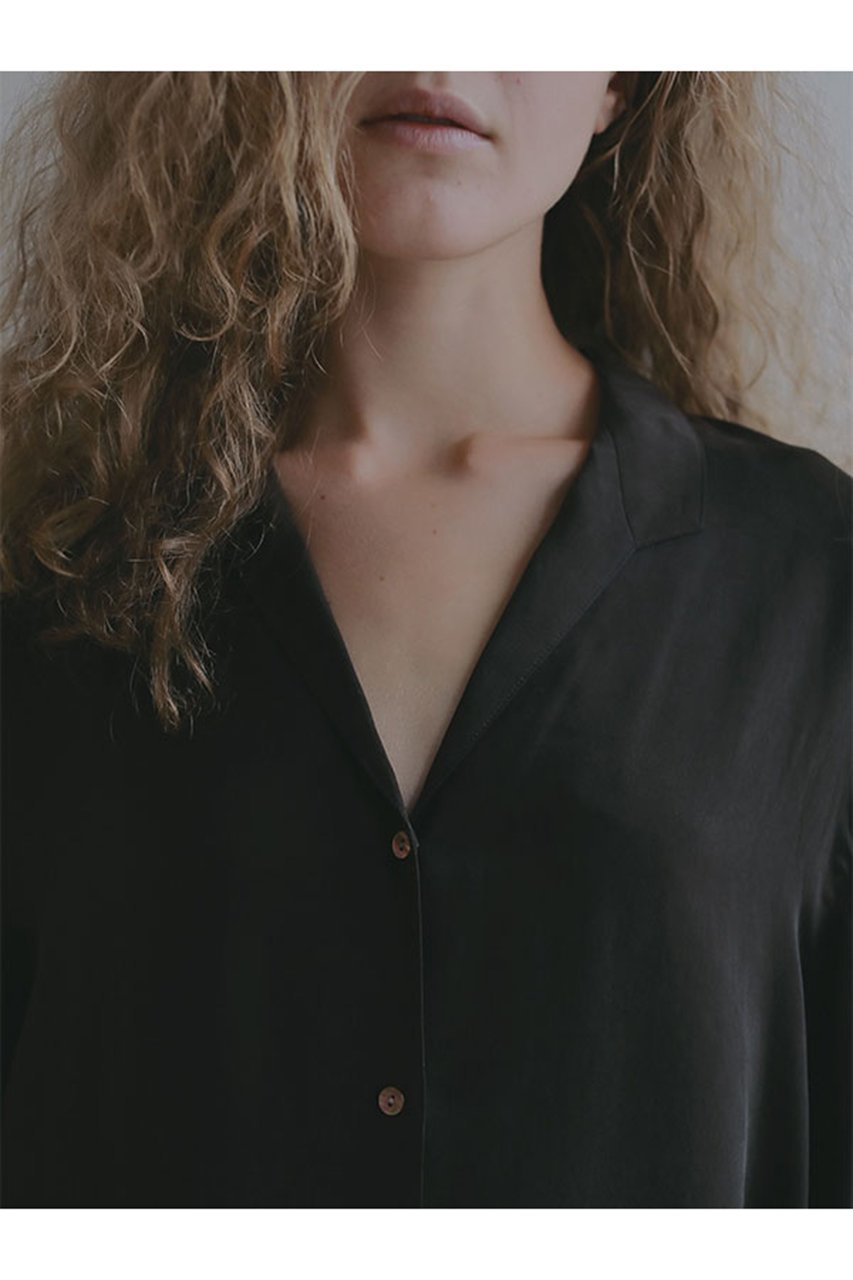 【エトレトウキョウ/ETRE TOKYO】のオープンネックキュプラシャツ 人気、トレンドファッション・服の通販 founy(ファニー) ファッション Fashion レディースファッション Fashion for Women トップス・カットソー Cut & Sew Tops シャツ・ブラウス・オフィスカジュアル Elegant Blouses & Button-Ups 春 Spring キュプラ Cupro, Eco Fabric ショート Short, Short Length ジャケット Jacket, Outerwear スタイリッシュ Stylish, Fashionable スリーブ Sleeve, Long Sleeve / Short Sleeve セットアップ Set-Up, Coordinated Outfit とろみ Fluid, Flowy Fabric デコルテ Décolleté, Neckline なめらか Smooth, Silky Texture フロント Front, Front Design ベーシック Basic, Essential ボトム Bottoms, Lower Wear ワイド Wide, Wide Fit S/S・春夏 SS, Spring/Summer, Warm Season 夏 Summer エレガント 上品 Elegant 2026年 2026 other-4|ID: prp329100004809877 ipo3291000000034908187