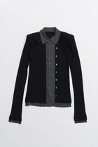 【プランク プロジェクト/PRANK PROJECT】のダブルフロントジャージーシャツ 人気、トレンドファッション・服の通販 founy(ファニー) ファッション Fashion レディースファッション Fashion for Women トップス・カットソー Cut & Sew Tops シャツ・ブラウス・オフィスカジュアル Elegant Blouses & Button-Ups ロングTシャツ・Tシャツ Longline T-Shirts & Tees カットソー・ベーシックTシャツ Cut-and-Sewn Tops / Stretch Tees & Basics 2026年 2026 インナー Innerwear シンプル Simple, Minimal スリーブ Sleeve, Long Sleeve / Short Sleeve テレコ Ribbed, Rib Stitch フィット Fit, Slim Fit ロング Long, Long-Length 夏 Summer 春 Spring S/S・春夏 SS, Spring/Summer, Warm Season thumbnail BLK(ブラック)|ID: prp329100004809901 ipo3291000000034908458