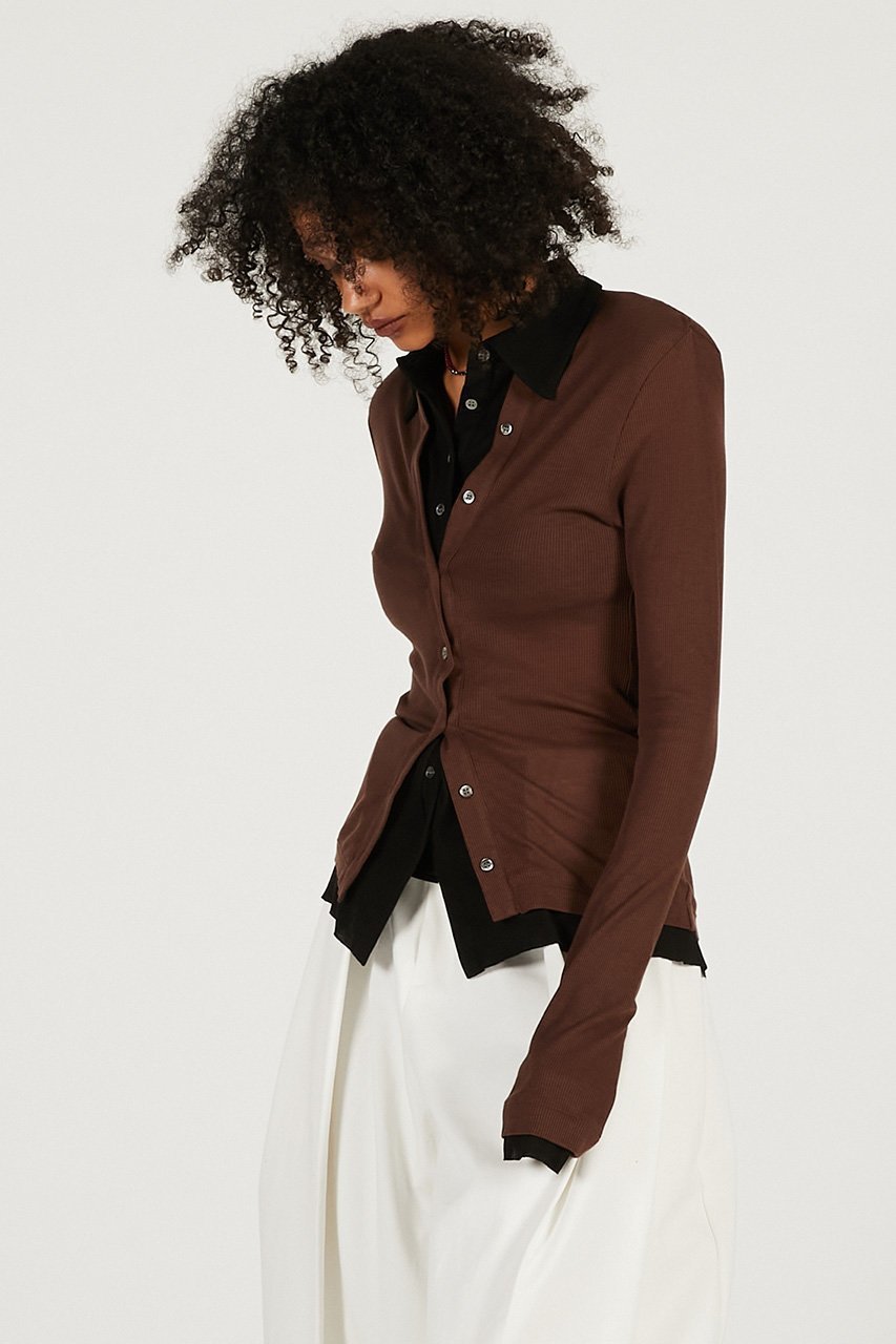 【プランク プロジェクト/PRANK PROJECT】のダブルフロントジャージーシャツ 人気、トレンドファッション・服の通販 founy(ファニー) ファッション Fashion レディースファッション Fashion for Women トップス・カットソー Cut & Sew Tops シャツ・ブラウス・オフィスカジュアル Elegant Blouses & Button-Ups ロングTシャツ・Tシャツ Longline T-Shirts & Tees カットソー・ベーシックTシャツ Cut-and-Sewn Tops / Stretch Tees & Basics 2026年 2026 インナー Innerwear シンプル Simple, Minimal スリーブ Sleeve, Long Sleeve / Short Sleeve テレコ Ribbed, Rib Stitch フィット Fit, Slim Fit ロング Long, Long-Length 夏 Summer 春 Spring S/S・春夏 SS, Spring/Summer, Warm Season other-5|ID: prp329100004809901 ipo3291000000034908467