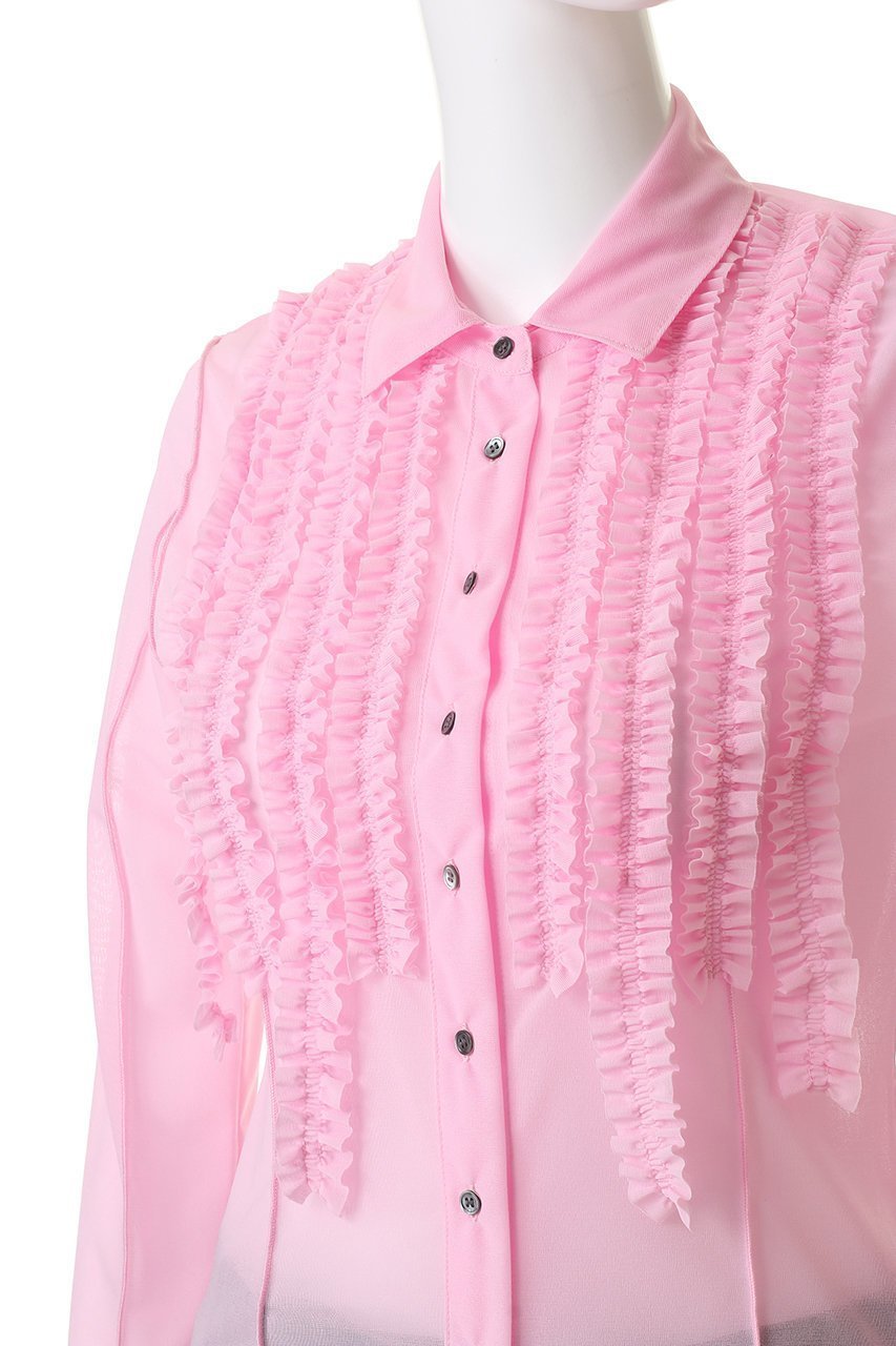 【プランク プロジェクト/PRANK PROJECT】のフリルジャージーシャツ 人気、トレンドファッション・服の通販 founy(ファニー) 　ファッション　Fashion　レディースファッション　Fashion for Women　トップス・カットソー　Cut & Sew Tops　シャツ・ブラウス・オフィスカジュアル　Elegant Blouses & Button-Ups　ロングTシャツ・Tシャツ　Longline T-Shirts & Tees　カットソー・ベーシックTシャツ　Cut-and-Sewn Tops / Stretch Tees & Basics　2026年　2026　おすすめ　Recommended / Our Picks　コンパクト　Compact, Small Size　ストレッチ　Stretch, Stretchy Fabric　スリーブ　Sleeve, Long Sleeve / Short Sleeve　チュール　Tulip, Tulip Motif　デニム　Denim, Jeans Material　バランス　Balance, Style Balance　フィット　Fit, Slim Fit　フリル　Frill, Ruffle　ボトム　Bottoms, Lower Wear　ロング　Long, Long-Length　夏　Summer　春　Spring　S/S・春夏　SS, Spring/Summer, Warm Season　other-5|ID: prp329100004809902 ipo3291000000036022765