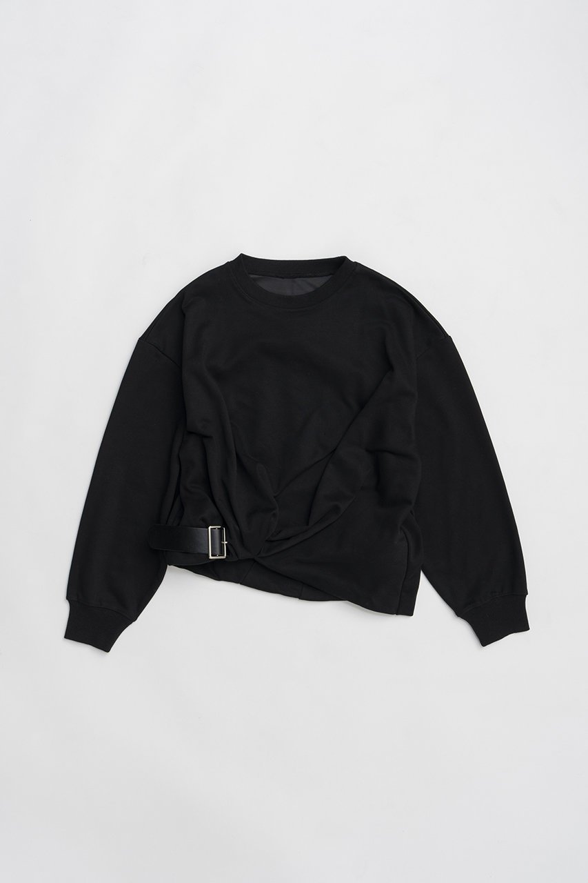 【プランク プロジェクト/PRANK PROJECT】のツイストベルテッドスウェット 人気、トレンドファッション・服の通販 founy(ファニー) ファッション Fashion レディースファッション Fashion for Women トップス・カットソー Cut & Sew Tops シャツ・ブラウス・オフィスカジュアル Elegant Blouses & Button-Ups レディースパーカー・カジュアルフーディー Casual Hoodies & Sweatshirts ロングTシャツ・Tシャツ Longline T-Shirts & Tees スウェット・クルーネックトップス Sweatshirts & Crewnecks / Relaxed Fit Sweat Tops カットソー・ベーシックTシャツ Cut-and-Sewn Tops / Stretch Tees & Basics 2026年 2026 スウェット / スエット Sweatshirt, Sweatwear ツイスト Tweed, Tweed Fabric ヘムライン Hemline, Bottom Cut エレガント 上品 Elegant 夏 Summer 春 Spring S/S・春夏 SS, Spring/Summer, Warm Season other-1|ID: prp329100004809904 ipo3291000000034908506