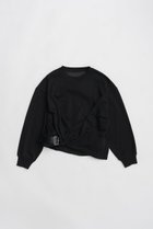 【プランク プロジェクト/PRANK PROJECT】のツイストベルテッドスウェット 人気、トレンドファッション・服の通販 founy(ファニー) ファッション Fashion レディースファッション Fashion for Women トップス・カットソー Cut & Sew Tops シャツ・ブラウス・オフィスカジュアル Elegant Blouses & Button-Ups レディースパーカー・カジュアルフーディー Casual Hoodies & Sweatshirts ロングTシャツ・Tシャツ Longline T-Shirts & Tees スウェット・クルーネックトップス Sweatshirts & Crewnecks / Relaxed Fit Sweat Tops カットソー・ベーシックTシャツ Cut-and-Sewn Tops / Stretch Tees & Basics 2026年 2026 スウェット / スエット Sweatshirt, Sweatwear ツイスト Tweed, Tweed Fabric ヘムライン Hemline, Bottom Cut エレガント 上品 Elegant 夏 Summer 春 Spring S/S・春夏 SS, Spring/Summer, Warm Season thumbnail BLK(ブラック)|ID: prp329100004809904 ipo3291000000034908508