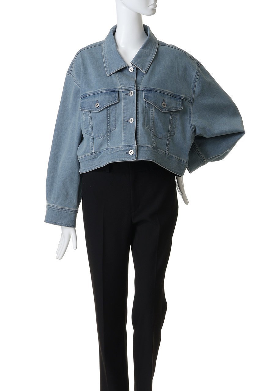 【スリー ドッツ/three dots】のデニム ショートジャンパー 人気、トレンドファッション・服の通販 founy(ファニー) 　ファッション　Fashion　レディースファッション　Fashion for Women　アウター　Coat / Outerwear Collection　レディースジャケット・軽アウター　Jackets　ショート　Short, Short Length　ジャケット　Jacket, Outerwear　デニム　Denim, Jeans Material　バランス　Balance, Style Balance　マキシ　Maxi, Full Length　ワイド　Wide, Wide Fit　夏　Summer　春　Spring　S/S・春夏　SS, Spring/Summer, Warm Season　other-2|ID: prp329100004809911 ipo3291000000036022790