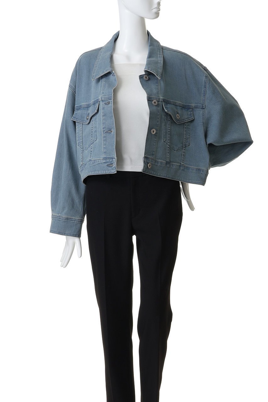 【スリー ドッツ/three dots】のデニム ショートジャンパー 人気、トレンドファッション・服の通販 founy(ファニー) 　ファッション　Fashion　レディースファッション　Fashion for Women　アウター　Coat / Outerwear Collection　レディースジャケット・軽アウター　Jackets　ショート　Short, Short Length　ジャケット　Jacket, Outerwear　デニム　Denim, Jeans Material　バランス　Balance, Style Balance　マキシ　Maxi, Full Length　ワイド　Wide, Wide Fit　夏　Summer　春　Spring　S/S・春夏　SS, Spring/Summer, Warm Season　other-7|ID: prp329100004809911 ipo3291000000036022795