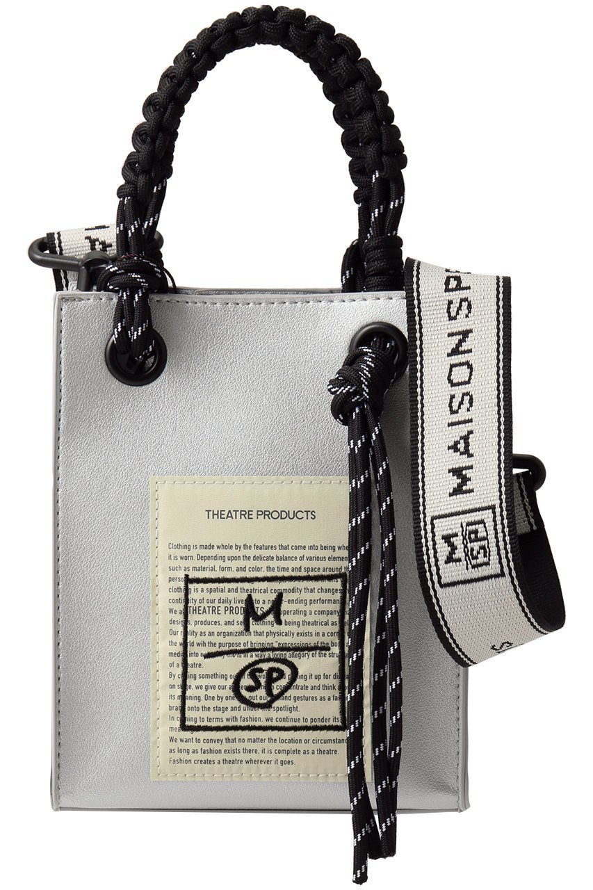 【メゾンスペシャル/MAISON SPECIAL】の【UNISEX】×THEATRE PRODUCTS トート(小) インテリア・キッズ・メンズ・レディースファッション・服の通販 founy(ファニー) 　ファッション　Fashion　レディースファッション　Fashion for Women　バッグ　Bags　2026年　2026　ユニセックス　Unisex, Genderless　スクエア　Square, Square Shape　フォルム　Silhouette, Form　リアル　Real, Realistic　夏　Summer　春　Spring　S/S・春夏　SS, Spring/Summer, Warm Season　SLV(シルバー)|ID: prp329100004809913 ipo3291000000034908588