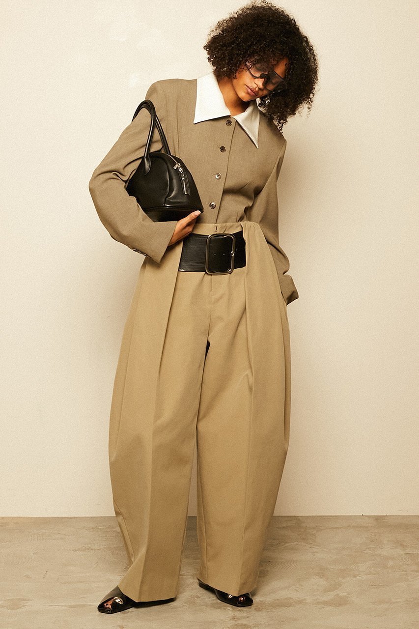 【プランク プロジェクト/PRANK PROJECT】のハイウエストベルトタックパンツ 人気、トレンドファッション・服の通販 founy(ファニー) 　ファッション　Fashion　レディースファッション　Fashion for Women　パンツ　Pants & Trousers　ベルト&ウエストマーク　Belts & Waist Accessories　2026年　2026　オックス　Oxford Fabric　コンパクト　Compact, Small Size　シンプル　Simple, Minimal　デニム　Denim, Jeans Material　バランス　Balance, Style Balance　ワイド　Wide, Wide Fit　夏　Summer　春　Spring　S/S・春夏　SS, Spring/Summer, Warm Season　other-8|ID: prp329100004809918 ipo3291000000034908675