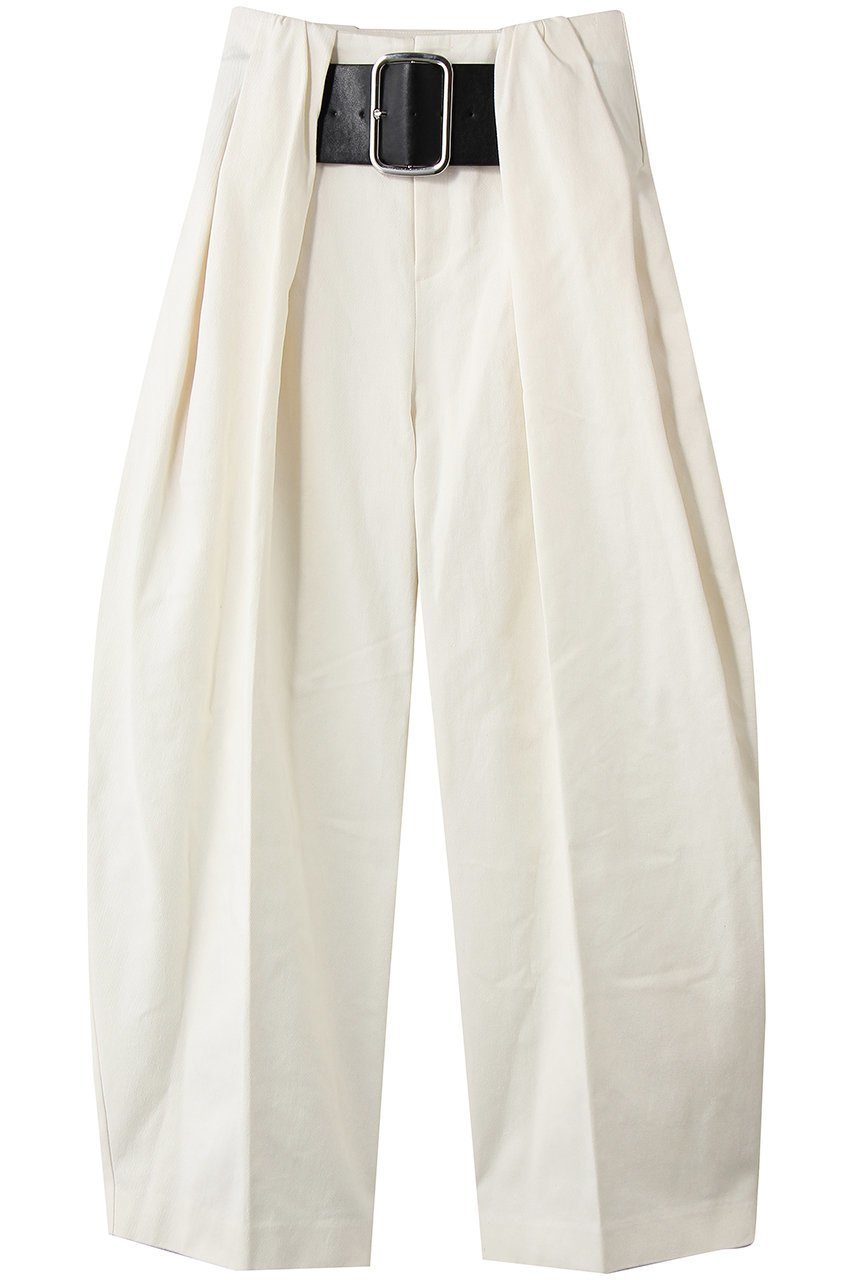 【プランク プロジェクト/PRANK PROJECT】のハイウエストベルトタックパンツ インテリア・キッズ・メンズ・レディースファッション・服の通販 founy(ファニー) 　ファッション　Fashion　レディースファッション　Fashion for Women　パンツ　Pants & Trousers　ベルト&ウエストマーク　Belts & Waist Accessories　オックス　Oxford Fabric　コンパクト　Compact, Small Size　シンプル　Simple, Minimal　デニム　Denim, Jeans Material　バランス　Balance, Style Balance　ワイド　Wide, Wide Fit　再入荷　Restock / Back in Stock　IVR(アイボリー)|ID: prp329100004809918 ipo3291000000036087807