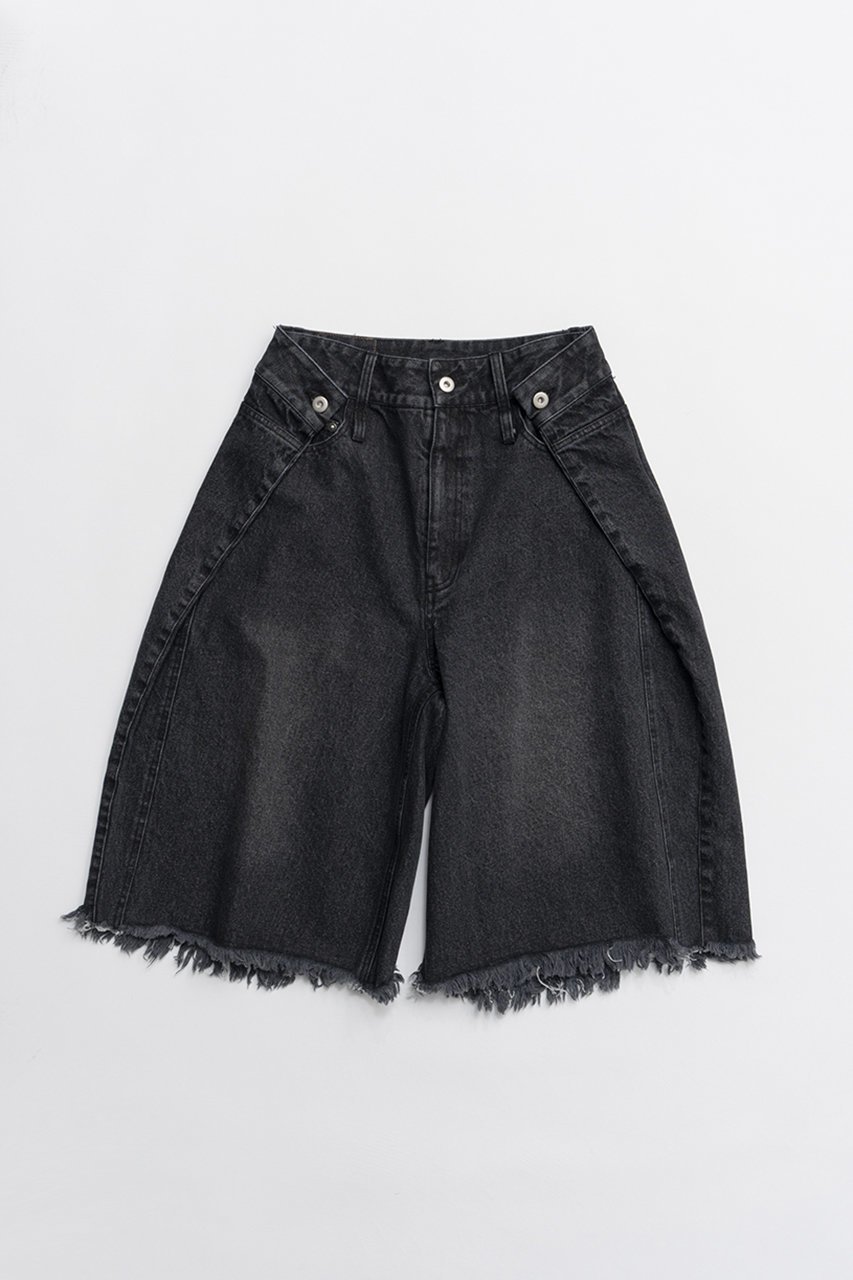 【プランク プロジェクト/PRANK PROJECT】のデニムハーフパンツ インテリア・キッズ・メンズ・レディースファッション・服の通販 founy(ファニー) 　ファッション　Fashion　レディースファッション　Fashion for Women　パンツ　Pants & Trousers　ショートパンツ・ハーフパンツ　High-Waisted & Relaxed Shorts　2026年　2026　おすすめ　Recommended / Our Picks　シューズ　Shoes, Footwear　デニム　Denim, Jeans Material　夏　Summer　春　Spring　S/S・春夏　SS, Spring/Summer, Warm Season　BLK(ブラック)|ID: prp329100004809919 ipo3291000000034908677