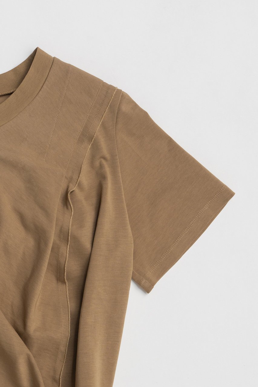 【プランク プロジェクト/PRANK PROJECT】のハーフスリーブドレストップ 人気、トレンドファッション・服の通販 founy(ファニー) 　ファッション　Fashion　レディースファッション　Fashion for Women　トップス・カットソー　Cut & Sew Tops　シャツ・ブラウス・オフィスカジュアル　Elegant Blouses & Button-Ups　ロングTシャツ・Tシャツ　Longline T-Shirts & Tees　カットソー・ベーシックTシャツ　Cut-and-Sewn Tops / Stretch Tees & Basics　ワンピース　Dresses　フォーマル・パーティードレス・結婚式用ドレス　Elegant & Casual Dresses　2026年　2026　カットソー　Cut and Sewn Top　キュプラ　Cupro, Eco Fabric　ショート　Short, Short Length　シンプル　Simple, Minimal　スリーブ　Sleeve, Long Sleeve / Short Sleeve　ドレープ　Drape, Draping Fabric　エレガント 上品　Elegant　半袖　Short Sleeve, Half Sleeve　夏　Summer　春　Spring　S/S・春夏　SS, Spring/Summer, Warm Season　other-3|ID: prp329100004809920 ipo3291000000034908700