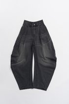 【プランク プロジェクト/PRANK PROJECT】のドレープデニムパンツ 人気、トレンドファッション・服の通販 founy(ファニー) ファッション Fashion レディースファッション Fashion for Women パンツ Pants & Trousers デニムパンツ・ジーンズ・美脚デニム Denim Jeans & Pants 2026年 2026 デニム Denim, Jeans Material ドレープ Drape, Draping Fabric 夏 Summer 春 Spring S/S・春夏 SS, Spring/Summer, Warm Season thumbnail BLK(ブラック)|ID: prp329100004809924 ipo3291000000034908757