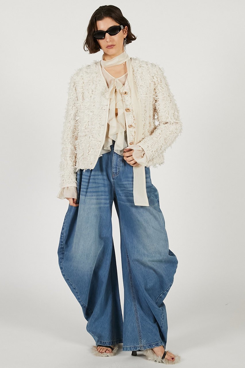 【プランク プロジェクト/PRANK PROJECT】のドレープデニムパンツ 人気、トレンドファッション・服の通販 founy(ファニー) 　ファッション　Fashion　レディースファッション　Fashion for Women　パンツ　Pants & Trousers　デニムパンツ・ジーンズ・美脚デニム　Denim Jeans & Pants　2026年　2026　デニム　Denim, Jeans Material　ドレープ　Drape, Draping Fabric　夏　Summer　春　Spring　S/S・春夏　SS, Spring/Summer, Warm Season　other-3|ID: prp329100004809924 ipo3291000000034908760