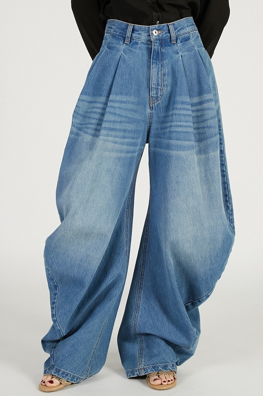 【プランク プロジェクト/PRANK PROJECT】のドレープデニムパンツ 人気、トレンドファッション・服の通販 founy(ファニー) 　ファッション　Fashion　レディースファッション　Fashion for Women　パンツ　Pants & Trousers　デニムパンツ・ジーンズ・美脚デニム　Denim Jeans & Pants　2026年　2026　デニム　Denim, Jeans Material　ドレープ　Drape, Draping Fabric　夏　Summer　春　Spring　S/S・春夏　SS, Spring/Summer, Warm Season　other-6|ID: prp329100004809924 ipo3291000000034908765