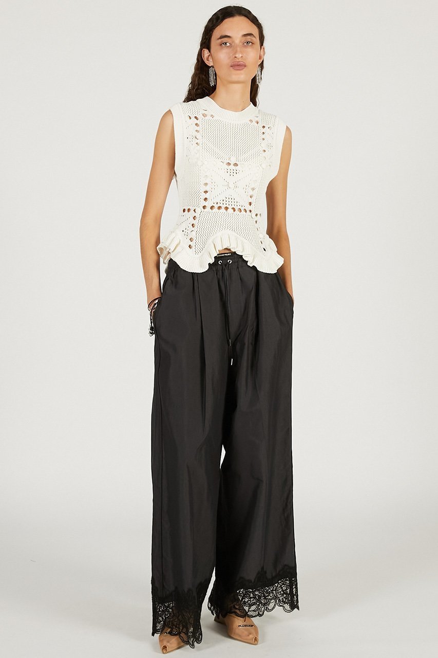 【プランク プロジェクト/PRANK PROJECT】のコットンキュプラパジャマパンツ 人気、トレンドファッション・服の通販 founy(ファニー) 　ファッション　Fashion　レディースファッション　Fashion for Women　パンツ　Pants & Trousers　2026年　2026　おすすめ　Recommended / Our Picks　キュプラ　Cupro, Eco Fabric　ジャケット　Jacket, Outerwear　セットアップ　Set-Up, Coordinated Outfit　パジャマ　Pajamas, Sleepwear　ラグジュアリー　Luxury, Elegant　レース　Lace, Lace Fabric　エレガント 上品　Elegant　再入荷　Restock / Back in Stock　夏　Summer　春　Spring　S/S・春夏　SS, Spring/Summer, Warm Season　other-7|ID: prp329100004809926 ipo3291000000034908800